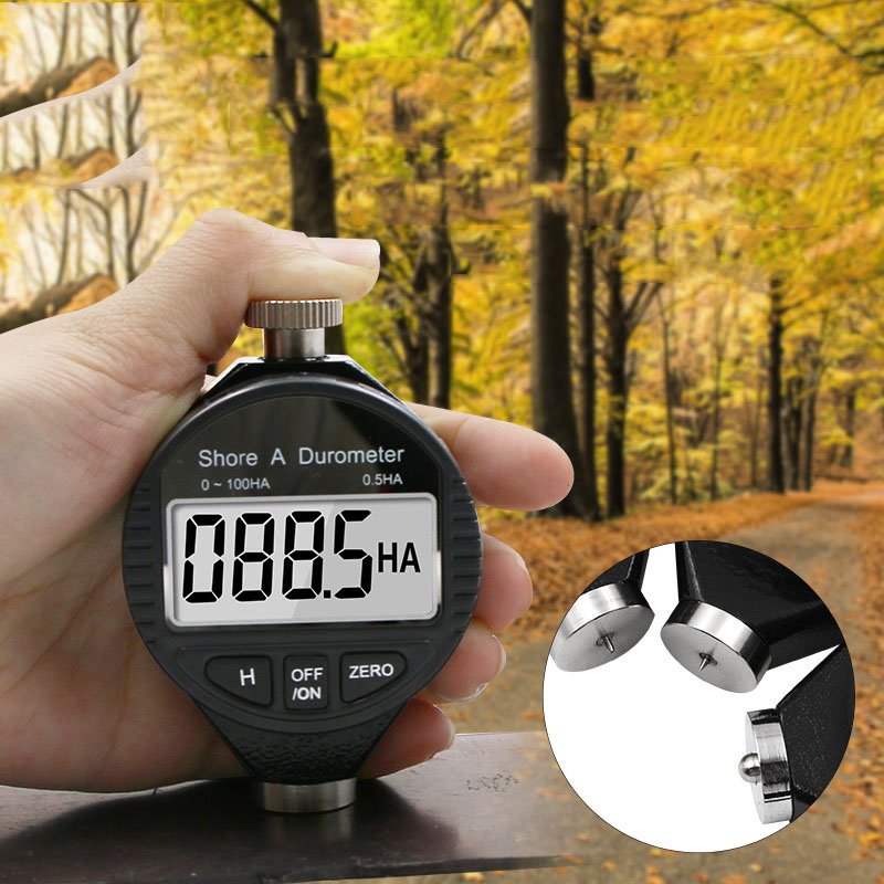 HA HD HC Digital Shore Durometer Sclerometer Portable Tire Rubber Hardness Tester Meter