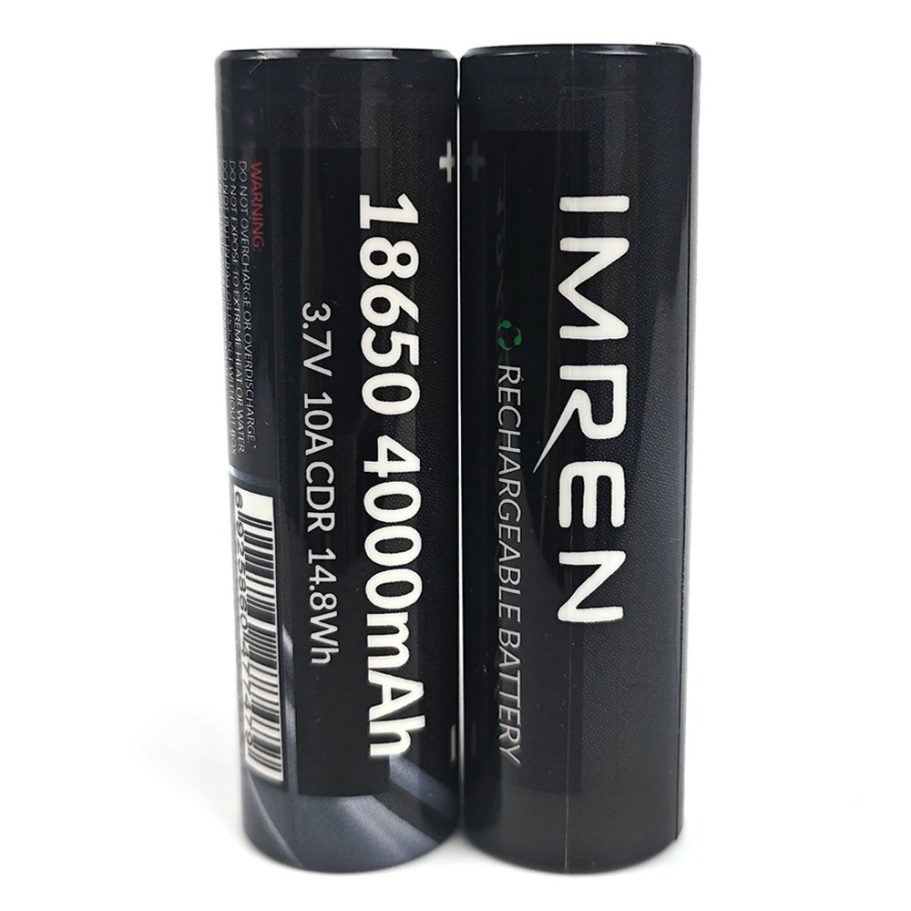 IMREN 10A 18650 3.7V Battery 4000mah 3.7v 18650 Cell Li lon Battery 18650 Lithium Rechargeable Battery For Flashlight