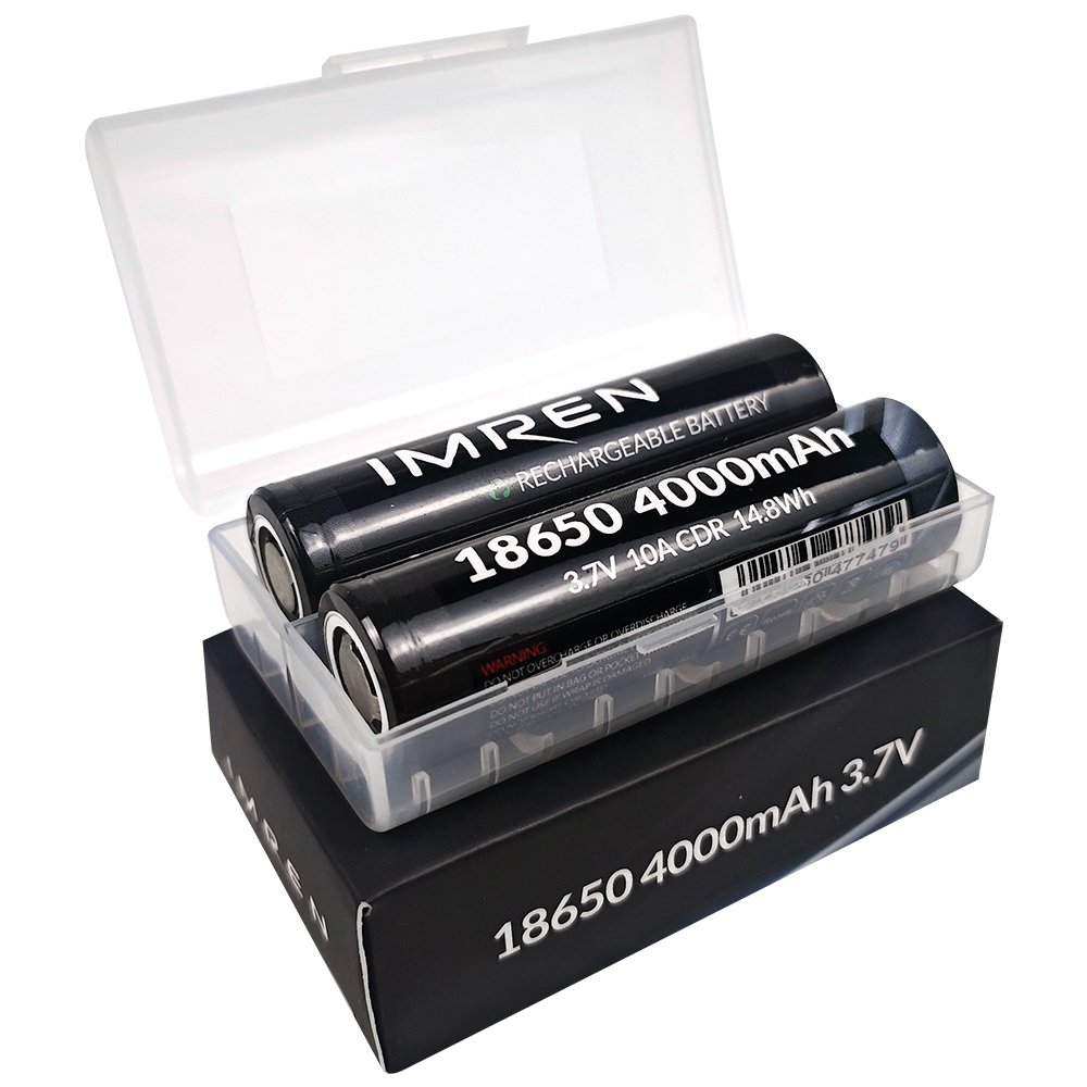 IMREN 10A 18650 3.7V Battery 4000mah 3.7v 18650 Cell Li lon Battery 18650 Lithium Rechargeable Battery For Flashlight