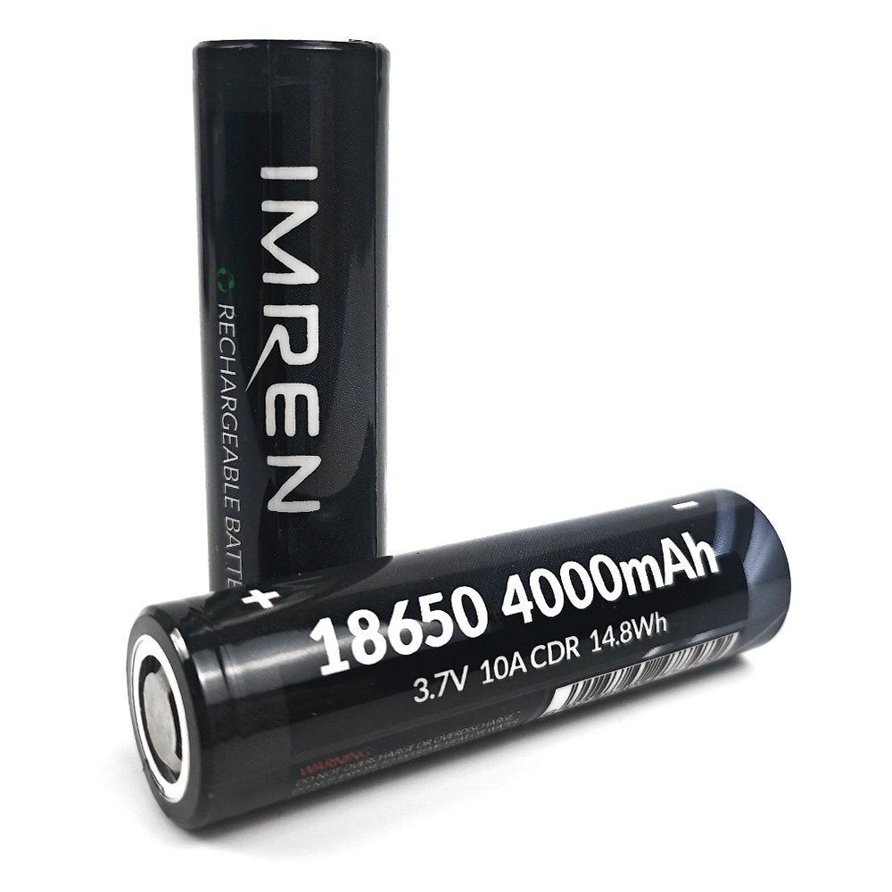 IMREN 10A 18650 3.7V Battery 4000mah 3.7v 18650 Cell Li lon Battery 18650 Lithium Rechargeable Battery For Flashlight