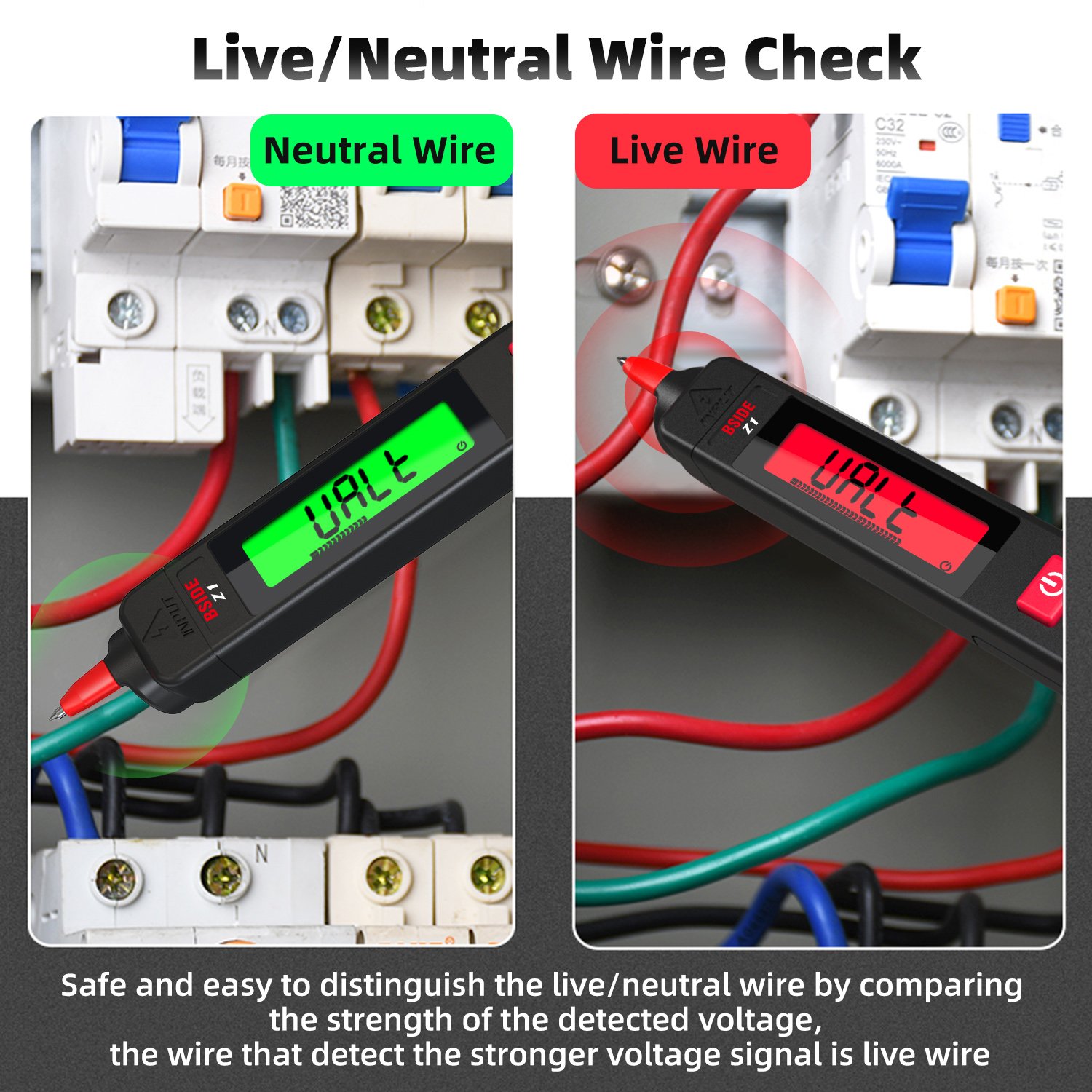 Digital Multimeter Amp Ohm Voltmeter Multitester Small Popular Multimeter with Backlight Digital Multimeter Pen
