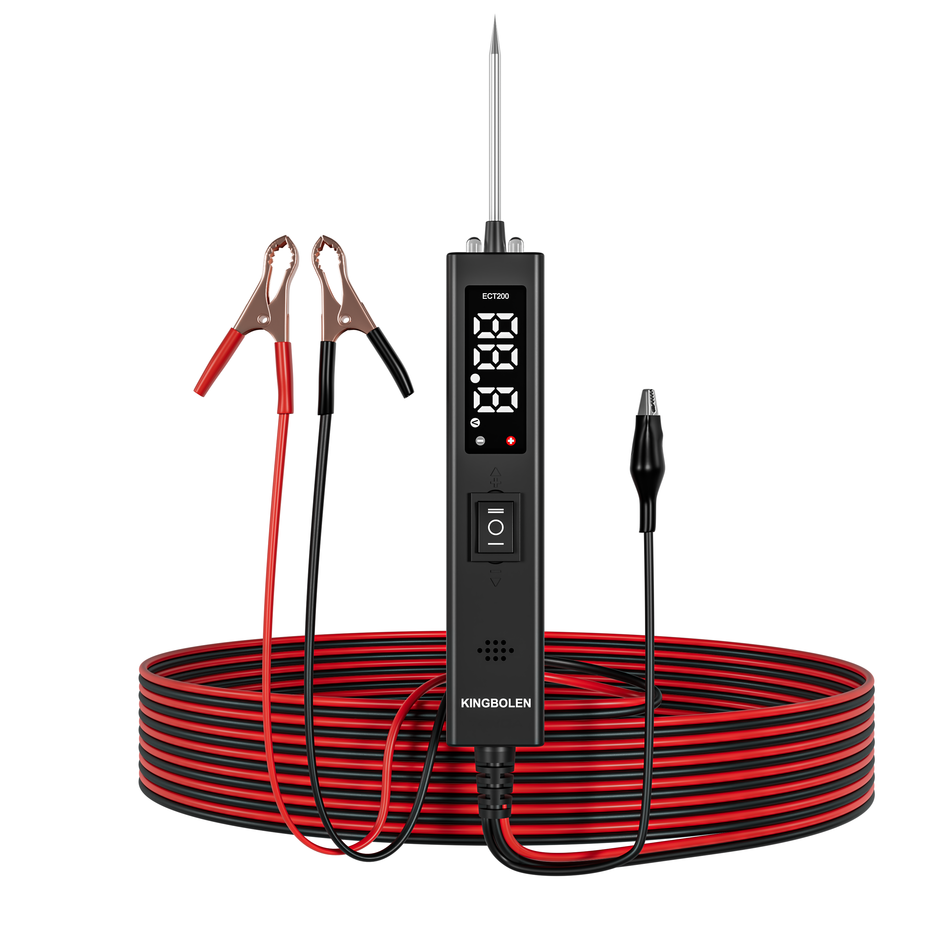 Kingbolen ECT200 Car Circuit Tester 8V-32V Battery Tester Automotive Power Probe Kit Electrical System Test