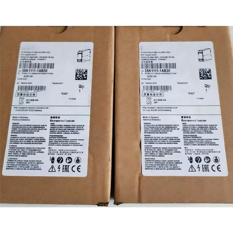 Safety Relay Basic Unit 24V DC 3 NO/1 NC 3SK1111-1AB30 Logo PLC Control Input Module PLC Automation Industrial Automation