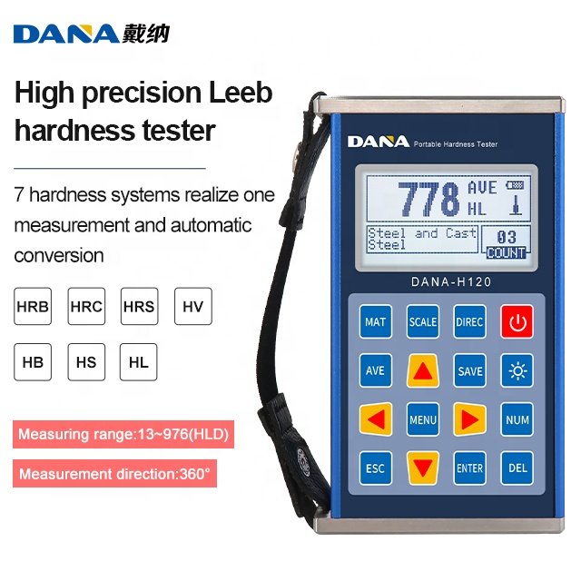 DANA-H120 Portable Digital Metal Hardness Tester High Precision Easy Operation Metal Shell industrial metal detectors durometer