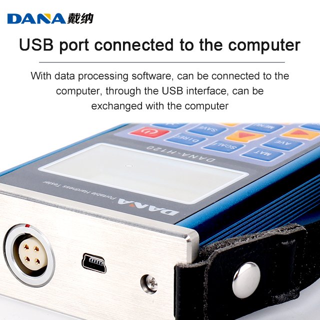 DANA-H120 Portable Digital Metal Hardness Tester High Precision Easy Operation Metal Shell industrial metal detectors durometer
