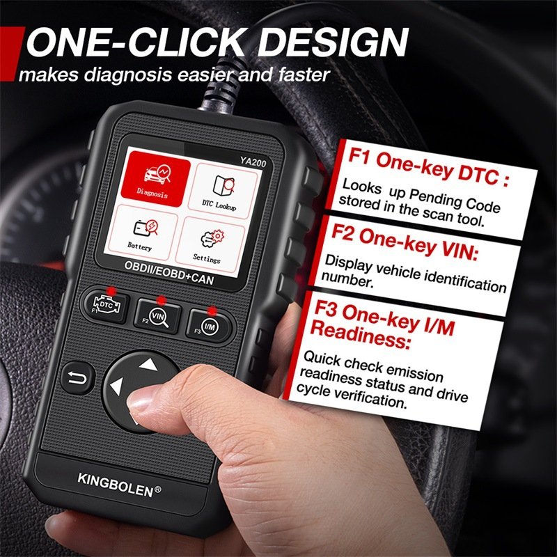 Kingbolen YA200 Multilingual OBD2 Automotive Battery Tester Diesel Model Engine System Diagnostic Testing Wholesale Cross-Border