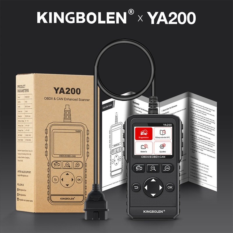Kingbolen YA200 Multilingual OBD2 Automotive Battery Tester Diesel Model Engine System Diagnostic Testing Wholesale Cross-Border