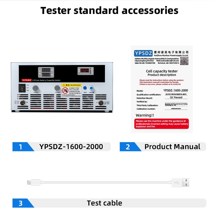 YPSDZ-1600-2000 High Precision 100V Lithium Battery Pack Voltage Tester Internal Resistance Tester for Lifepo4 battery