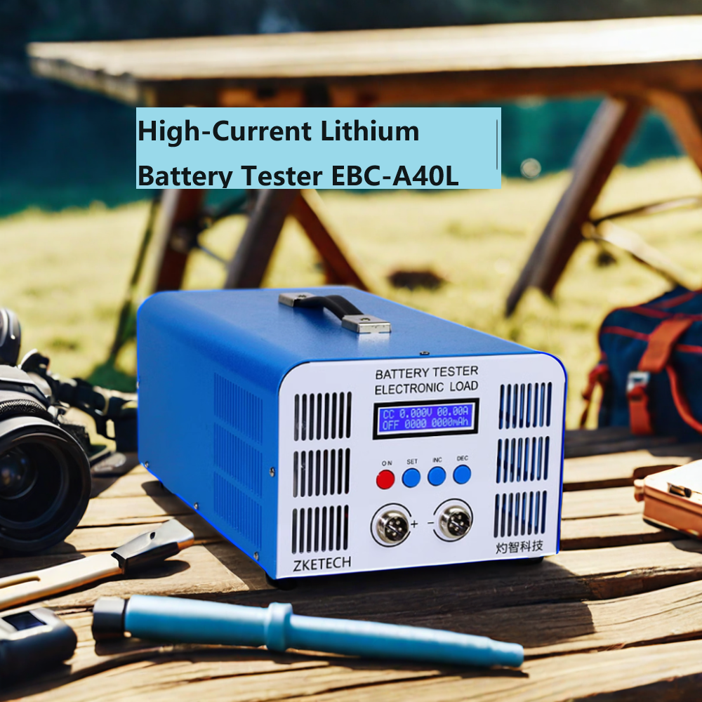Germany stock ZKETECH EBC-A40L Battery tester 5V 40A for Tourist sightseeing vehicle