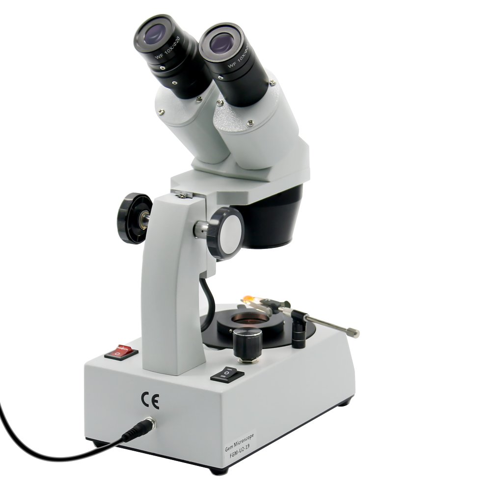 Fable Professional Gemological & Jewelry student binocular microscope 20X-40X magnification WF10/16mm