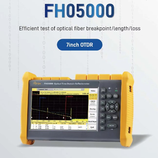 High Quality FHO 5000 Single mode OTDR Smart Handheld Flm Mini Pro Fiber Optic Equipment Otdr Machine