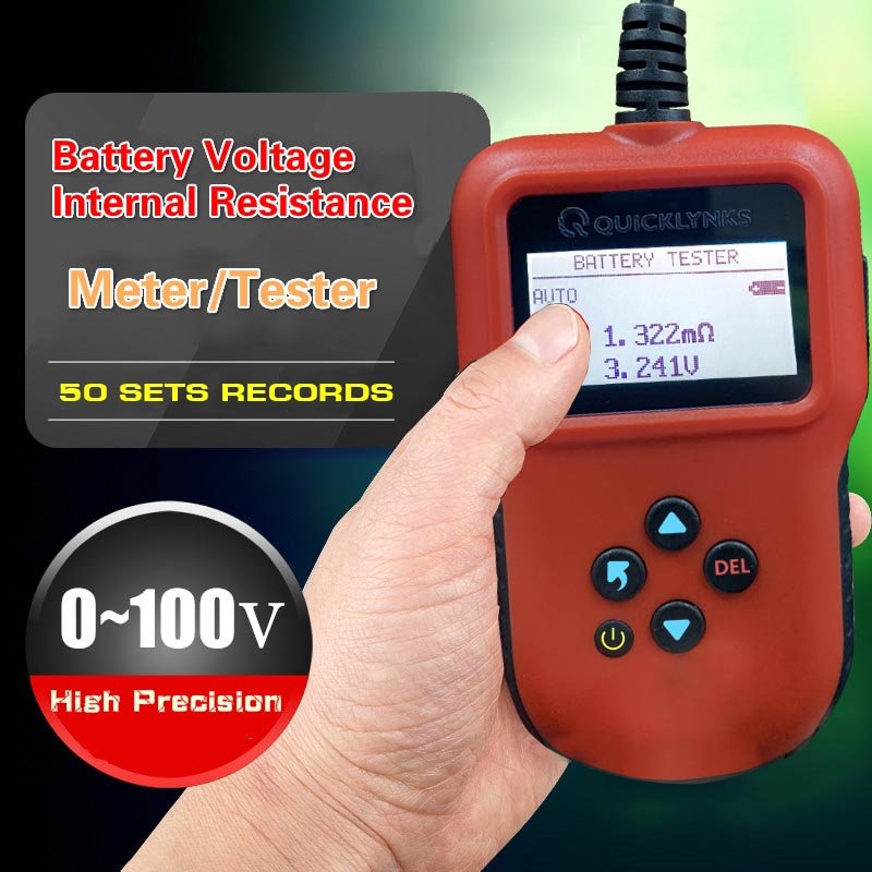 Professional high precision battery internal resistance tester Quicklynks RT100 supports OEM ODM