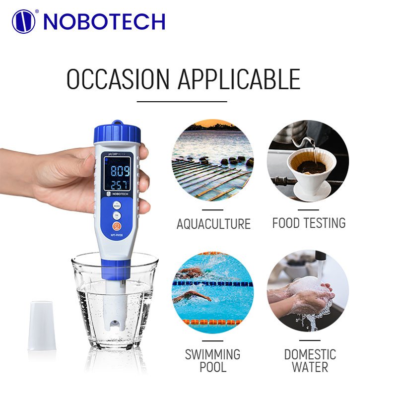 NPT-PH106 PH Meter Pocket High Precision Industrial Portable Test Meter PH Meter Ec Water Quality Test Pen
