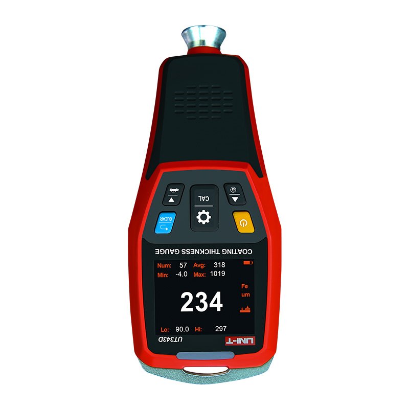 UNI-T UT343D Coating Thickness Gauge 0.1 Micron/0-1250um Automotive Paint Film Thickness Tester for Measuring FE/NFE Paint Tools