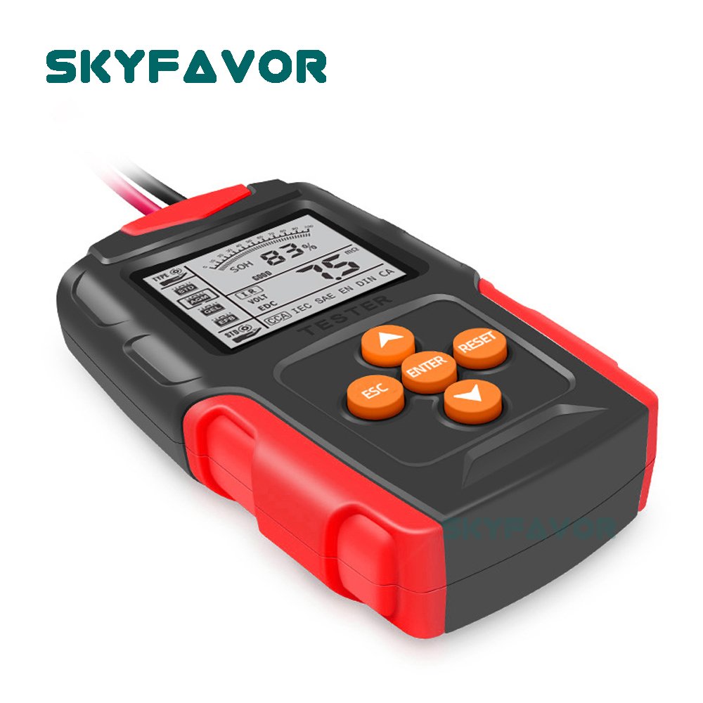 Universal 12V/24V Lead Acid Battery Tester CCA Capacity Load Tester Cranking System Test Truck Motorcycle car Battery Analyze
