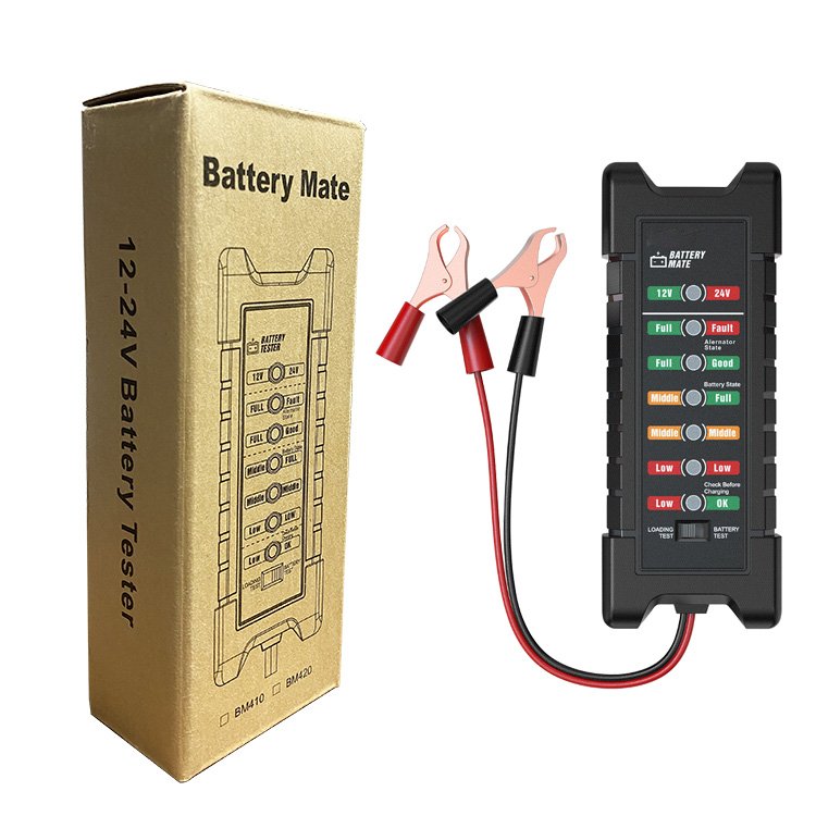Truck Lithium Lead Acid Battery Charging Starting Capacity Function Overload Test 12V 24V Auto Battery Tester