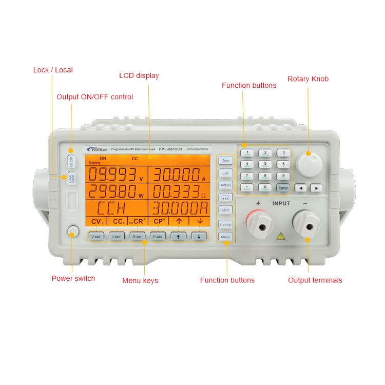 150W 300W 600W Digital Lithium Battery Discharge Tester High Voltage Power Programmable DC Electronic Load
