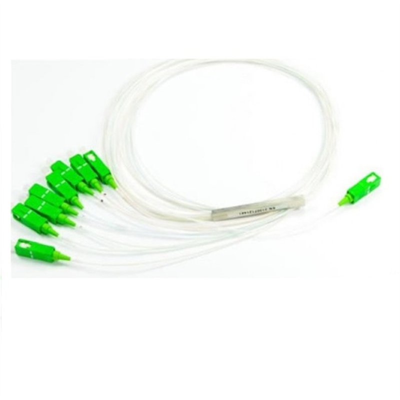 1x8 Planar Lightwave Circuit PLC Mini Module Fiber Optic Splitter with SC APC Termination