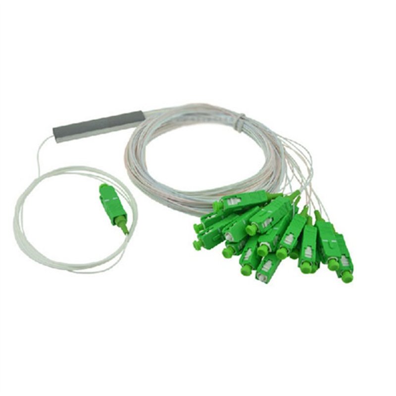 1x8 Planar Lightwave Circuit PLC Mini Module Fiber Optic Splitter with SC APC Termination