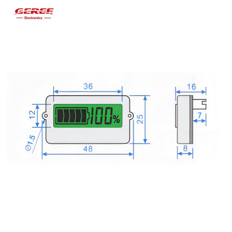 Explosive Models DC12V/24/36V Battery Load Testers Lead Acid Lithium Battery Capacity Indicator 8~36V Waterproof Digital Meter