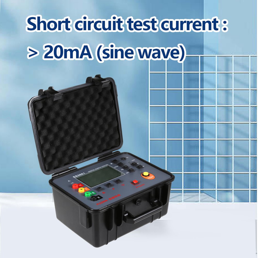 FUZRR ES3001 best valued Earth Testers 0.01 Accuracy ground resistance testers multi-Functional earth resistance meters