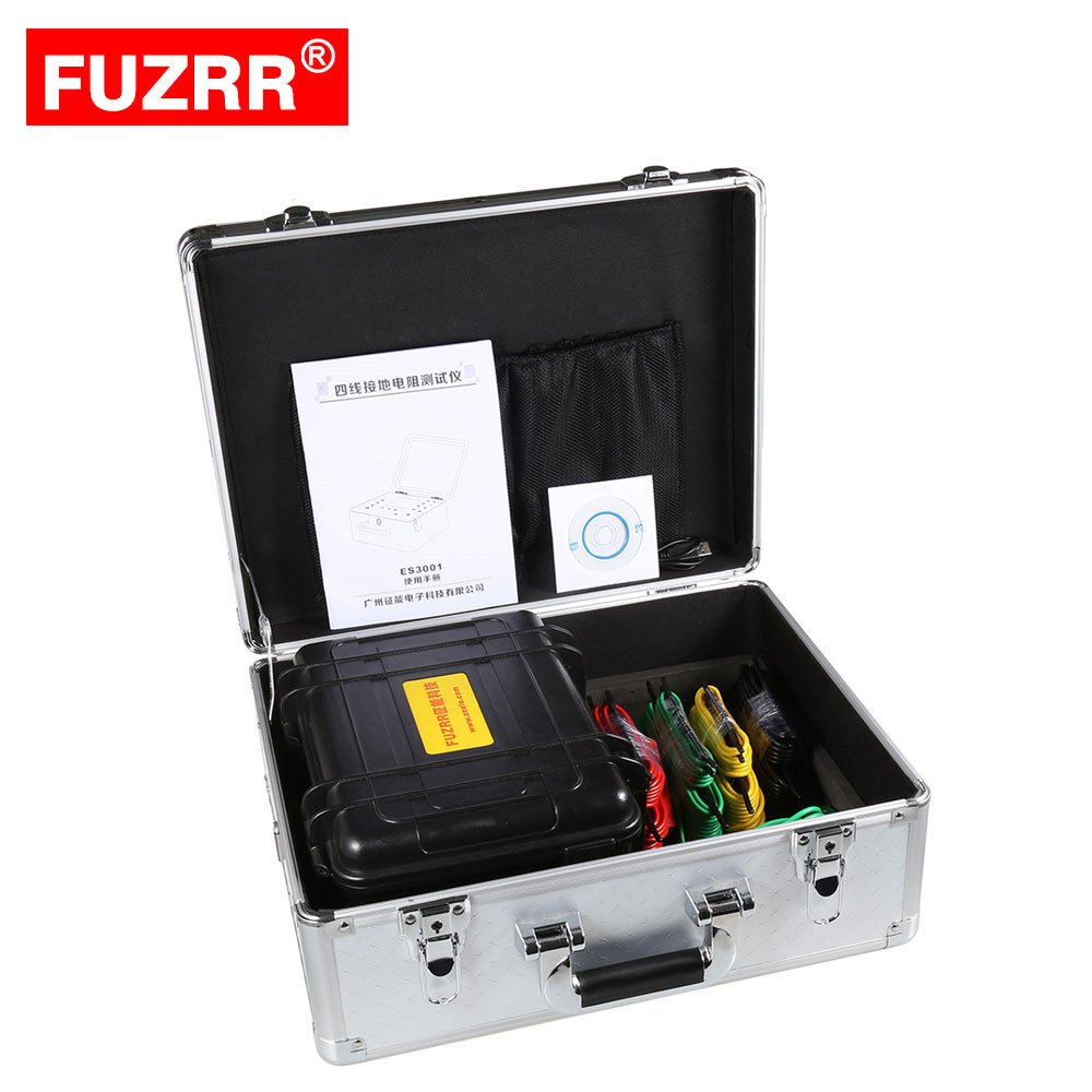 FUZRR ES3001 best valued Earth Testers 0.01 Accuracy ground resistance testers multi-Functional earth resistance meters