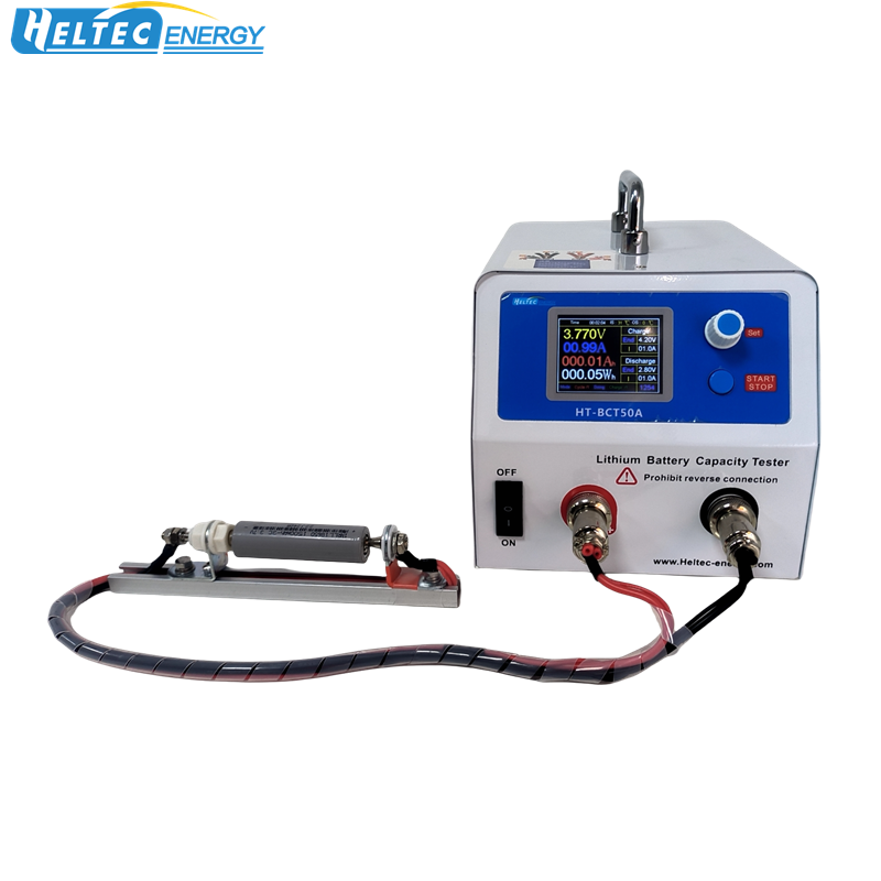 Lithium battery charge discharge tester 50A Li-ion LiFePo4 Single channel Battery Capacity Tester with Battery clamp