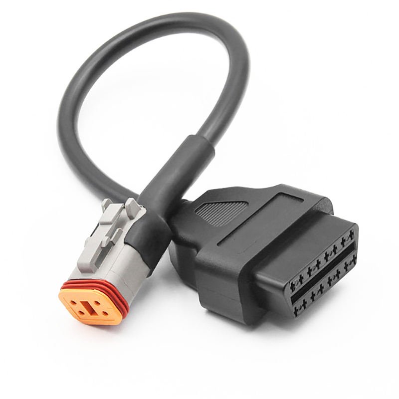 OBD2 Cable for Motorcycle 4PIN To 16PIN OBD2 Adapter Cable Compatible for Harley Motorcycle