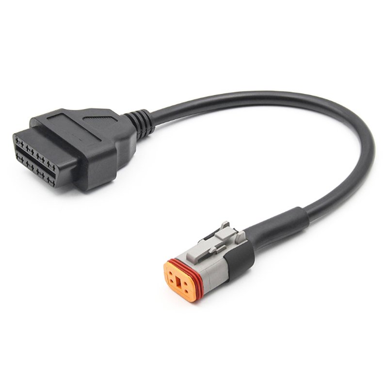 OBD2 Cable for Motorcycle 4PIN To 16PIN OBD2 Adapter Cable Compatible for Harley Motorcycle