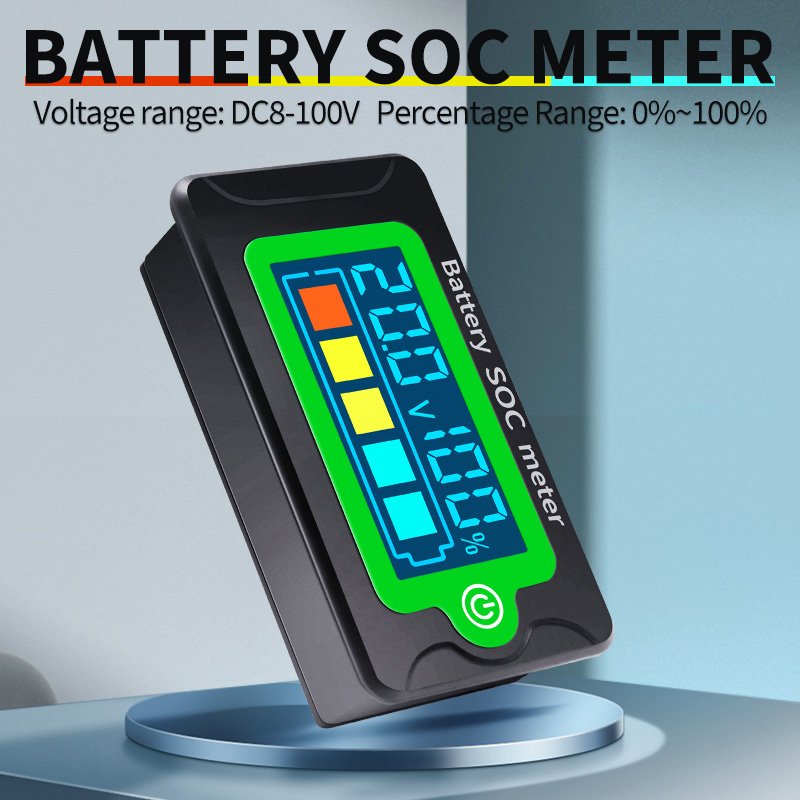 Peacefair PZEM-009 12V 24V 36V Ternary Polymer Capacity Monitor Lithium Iron Waterproof Battery Indicator With DC Voltage Meter