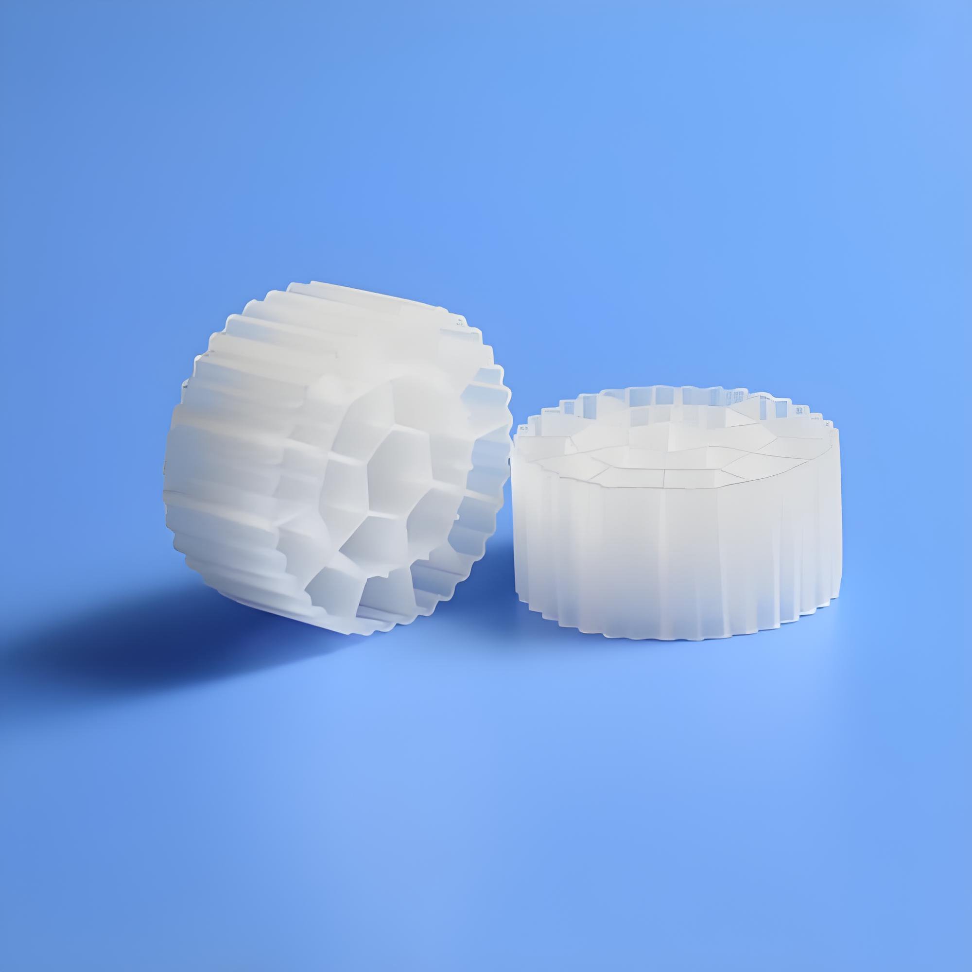 High Quality Floating Bio Filter Media Pe Plastic Bags 100% Hdpe 0.98g/cm3 0.1& 1m3/bag White