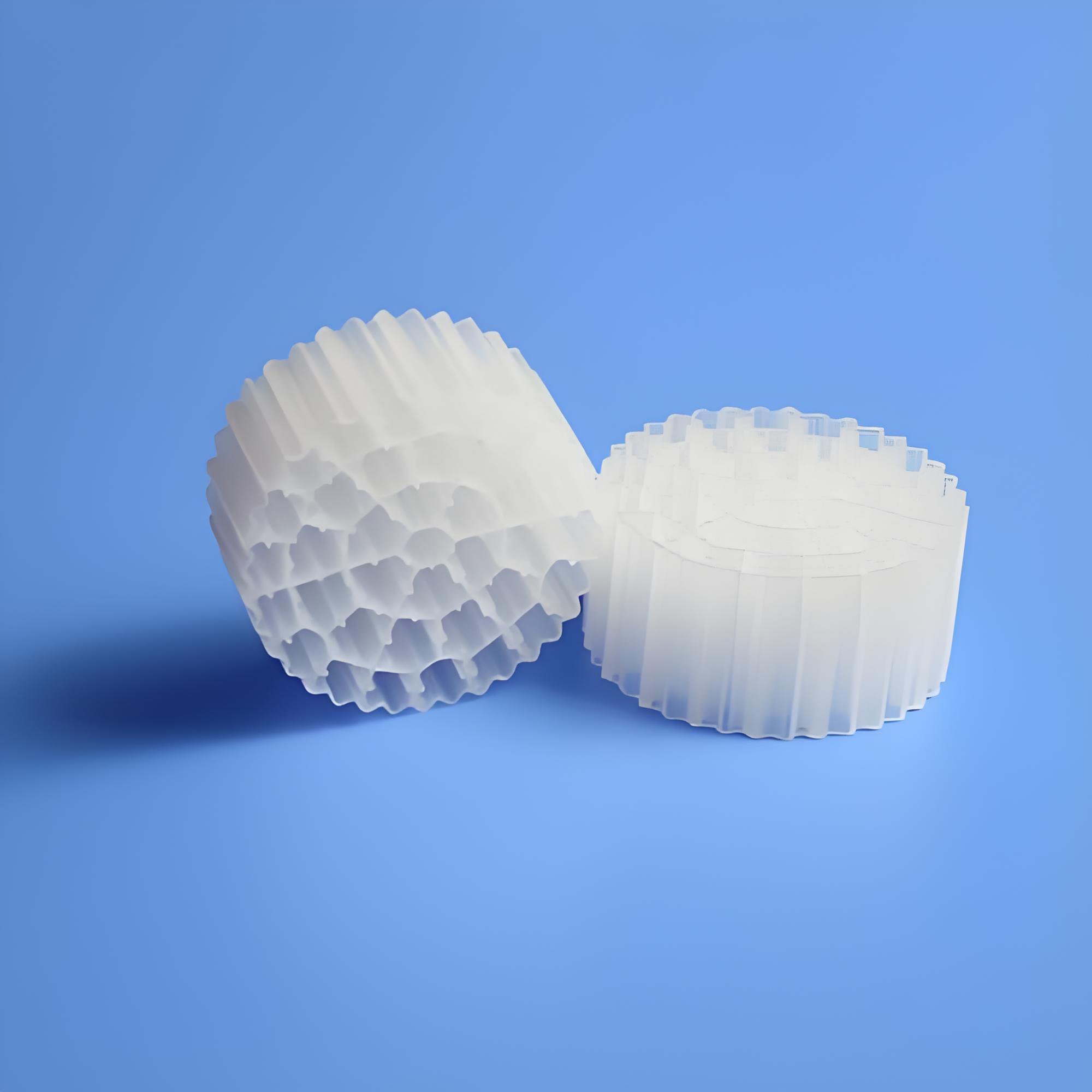 High Quality Floating Bio Filter Media Pe Plastic Bags 100% Hdpe 0.98g/cm3 0.1& 1m3/bag White