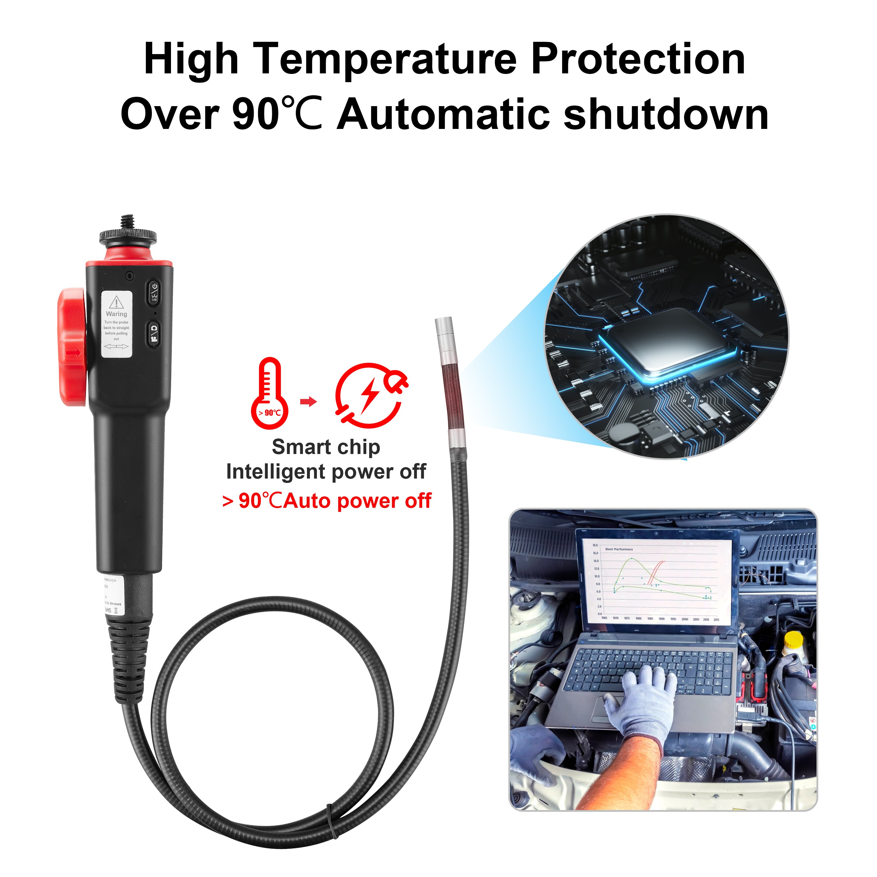 Autel Inspection Camera For Pipes 360 Degree, Borescope Camera System , Handheld Thermal Imagers And Industrial Endoscopes
