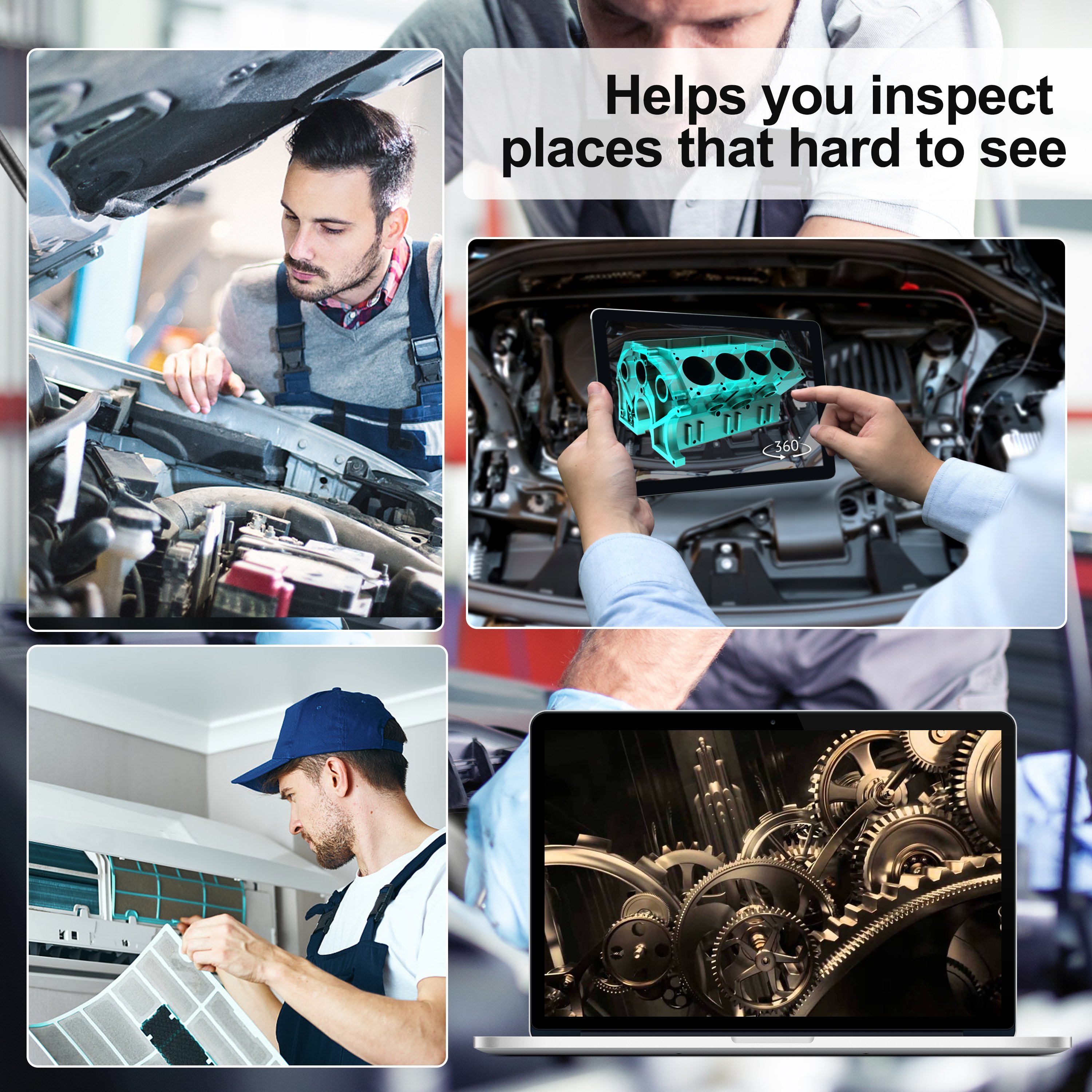 Autel Inspection Camera For Pipes 360 Degree, Borescope Camera System , Handheld Thermal Imagers And Industrial Endoscopes