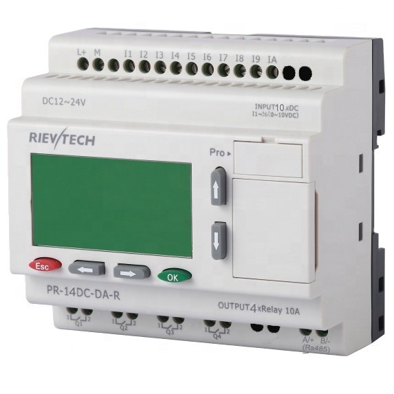 PR-14DC-DA-R small program plc electrical automation plc control system manufacturers plc programming basics