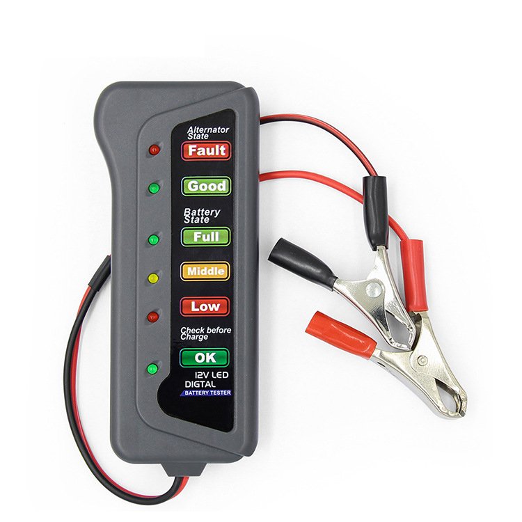 hot sale Portable Manufacturer sale 12V Car Motorcycle Tester Fault Detector Battery Tester