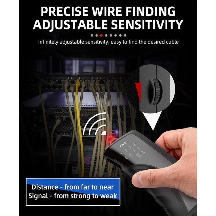 Guangyan X1 Handheld Network Cable Tester Multifunction RJ11 RJ45 Wire Finder Cat6 Cable Tester