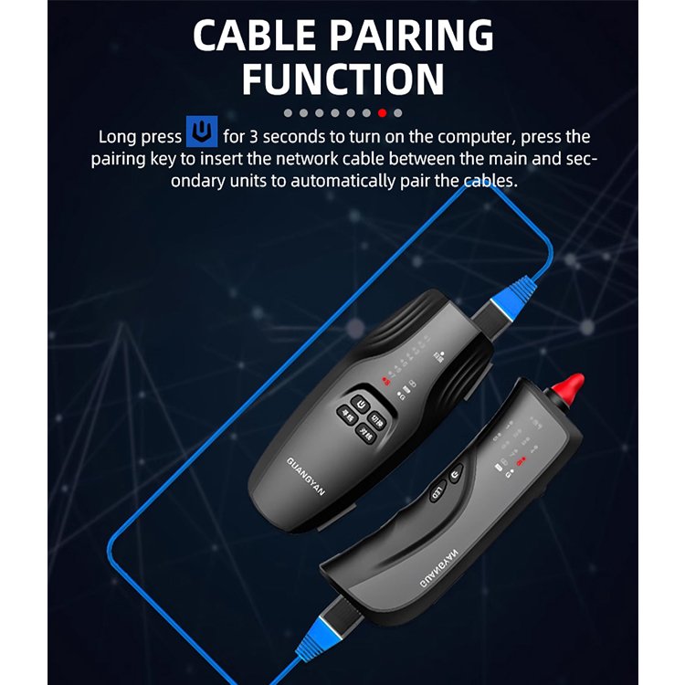 Guangyan X1 Handheld Network Cable Tester Multifunction RJ11 RJ45 Wire Finder Cat6 Cable Tester