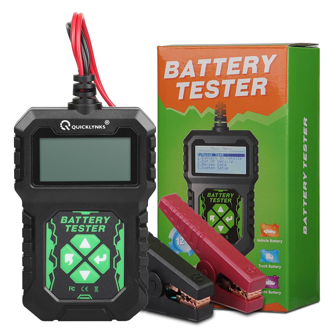 Quicklynks 6V/12V battery car tester battery load tester BA107