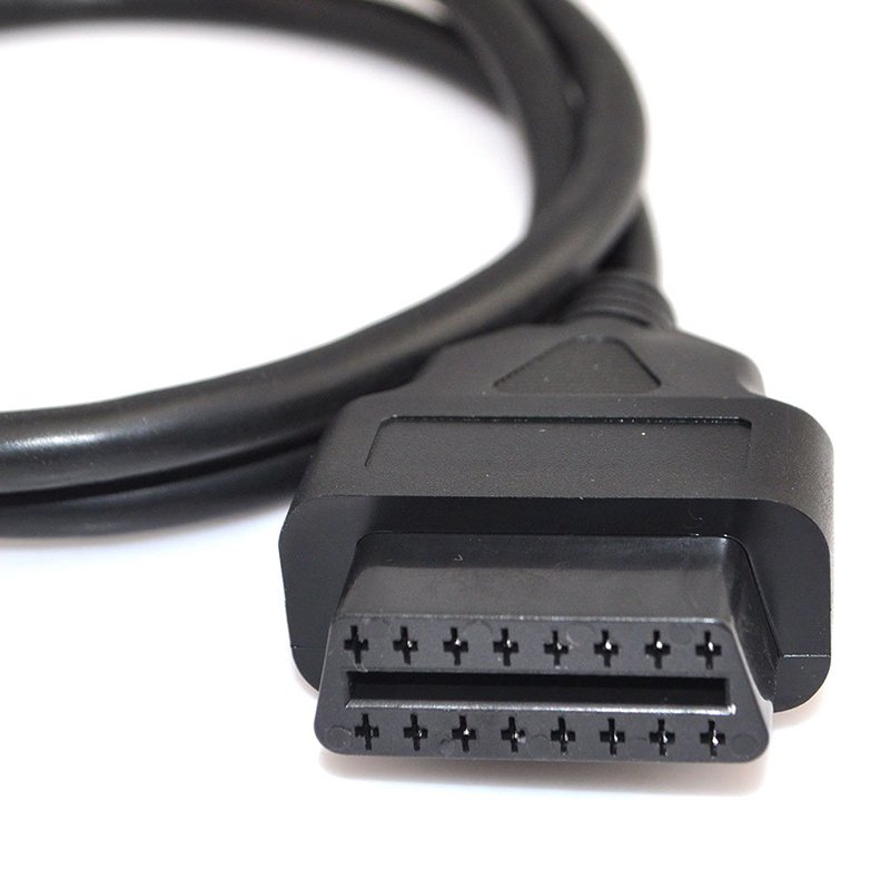 3ft 100cm car OBD 2 Right Angle 16 Pin Auto Car Male to Female Extension Cable Diagnostic Extender Cord Car obd Adapter