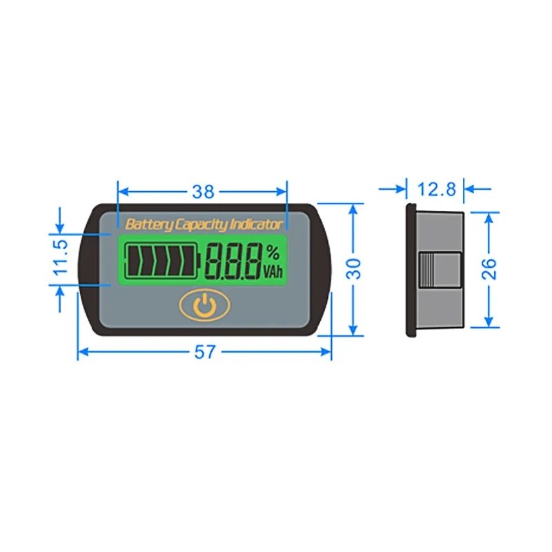 BW-LY7S Battery Capacity Tester 12V Acid Lead Batteries Indicator Battery monitor Capacity Digital LCD Tester Voltmeter