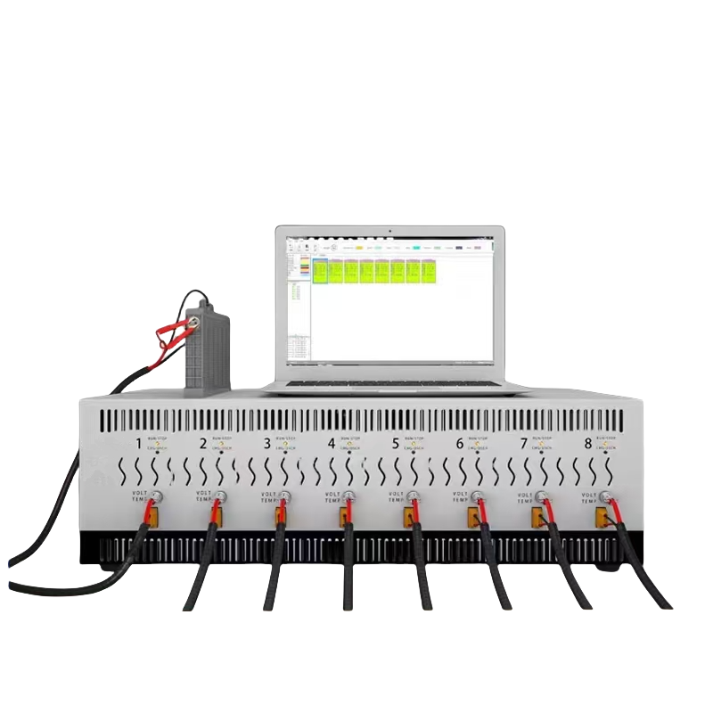 10A NiMH Lead-acid Battery Cell charge and discharge Capacity Tester 8 channel capacity tester with 10A voltage equalization