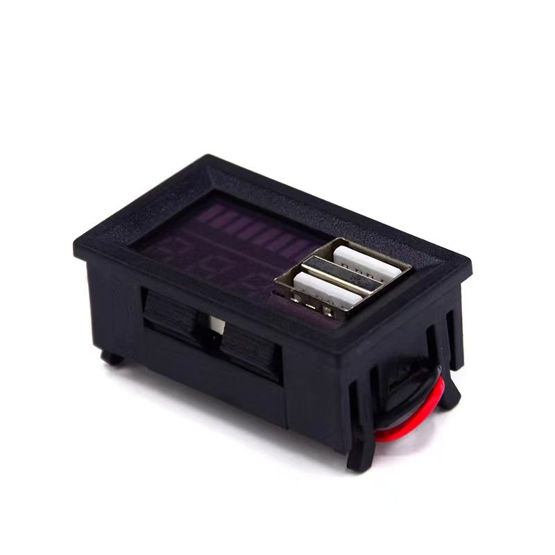 Digital Voltmeter 5V 2.4A USB Voltage Capacity Tester 12V - 24V Li-ion Lead Acid Battery Meter 3S-7S Battery Capacity Indicator