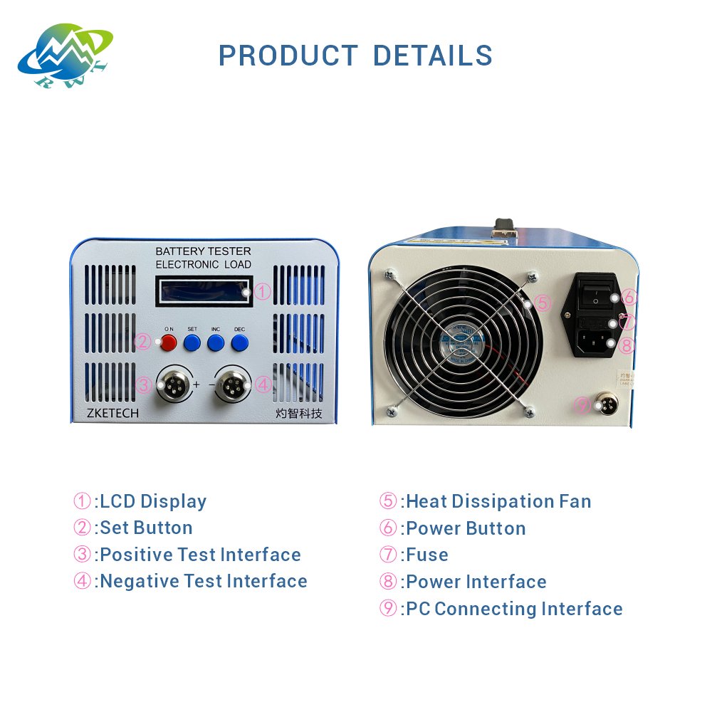 RWT EBC-A40L High-current 0-5V 40A Charge and 40A Discharge battery lifepo4 capacity tester