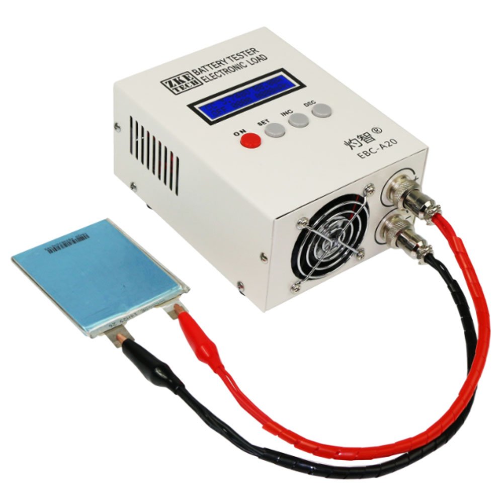 Zketech EBC-A20 Battery Capacity Tester 30V 20A 85W Lithium Lead-acid 5A Recharge Discharge Tester Meter Analyzer Tester