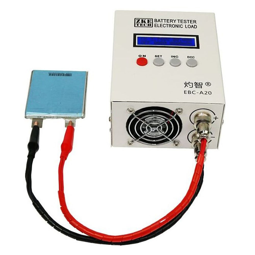 Zketech EBC-A20 Battery Capacity Tester 30V 20A 85W Lithium Lead-acid 5A Recharge Discharge Tester Meter Analyzer Tester