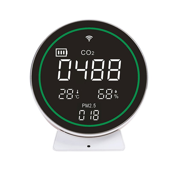 Smart Home Products & Devices WiFi Zigbee Carbon Dioxide Pm2.5 Air Quality Detector Tuya APP Control Air quality monitor