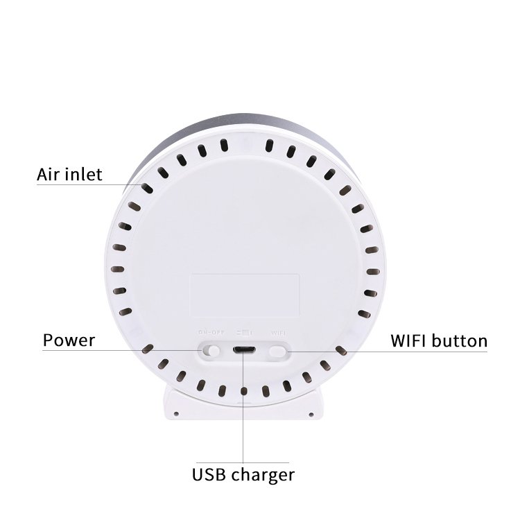 Smart Home Products & Devices WiFi Zigbee Carbon Dioxide Pm2.5 Air Quality Detector Tuya APP Control Air quality monitor