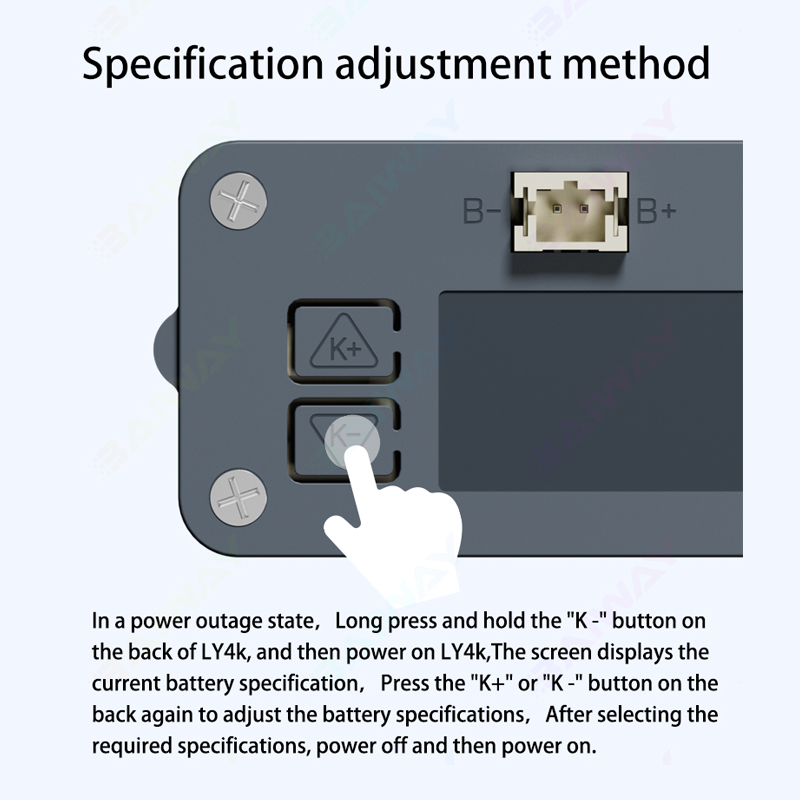 BW-LY4K 12V24V36V48V60V72V84V96V LCD Battery Tester Battery Capacity Level Indicator Battery Monitor Meter For Car
