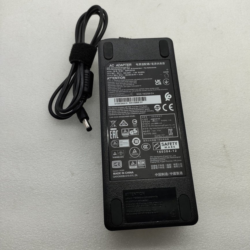 AOC Premium 349X6Q Adapter 20V6.0A Charger AG271QX Power Cord for PLC PAC & Dedicated Controllers
